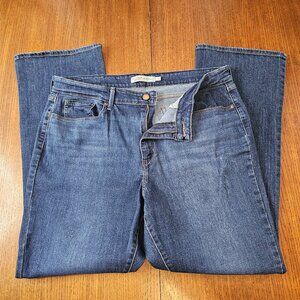 Levi Strauss, Woman's Mid Rise Bootcut, Size 18, Blue Jeans